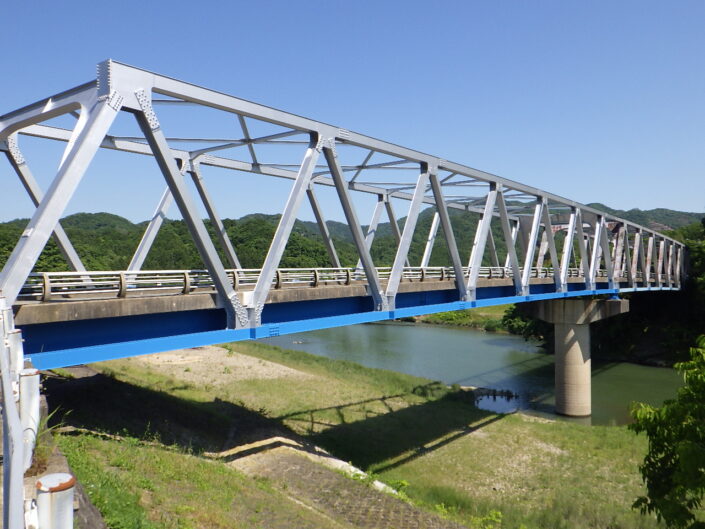 鋼塗装工事：日置橋橋梁補修工事