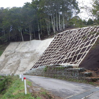 法面工事:森林基幹道改良事業(4基改2-1号)